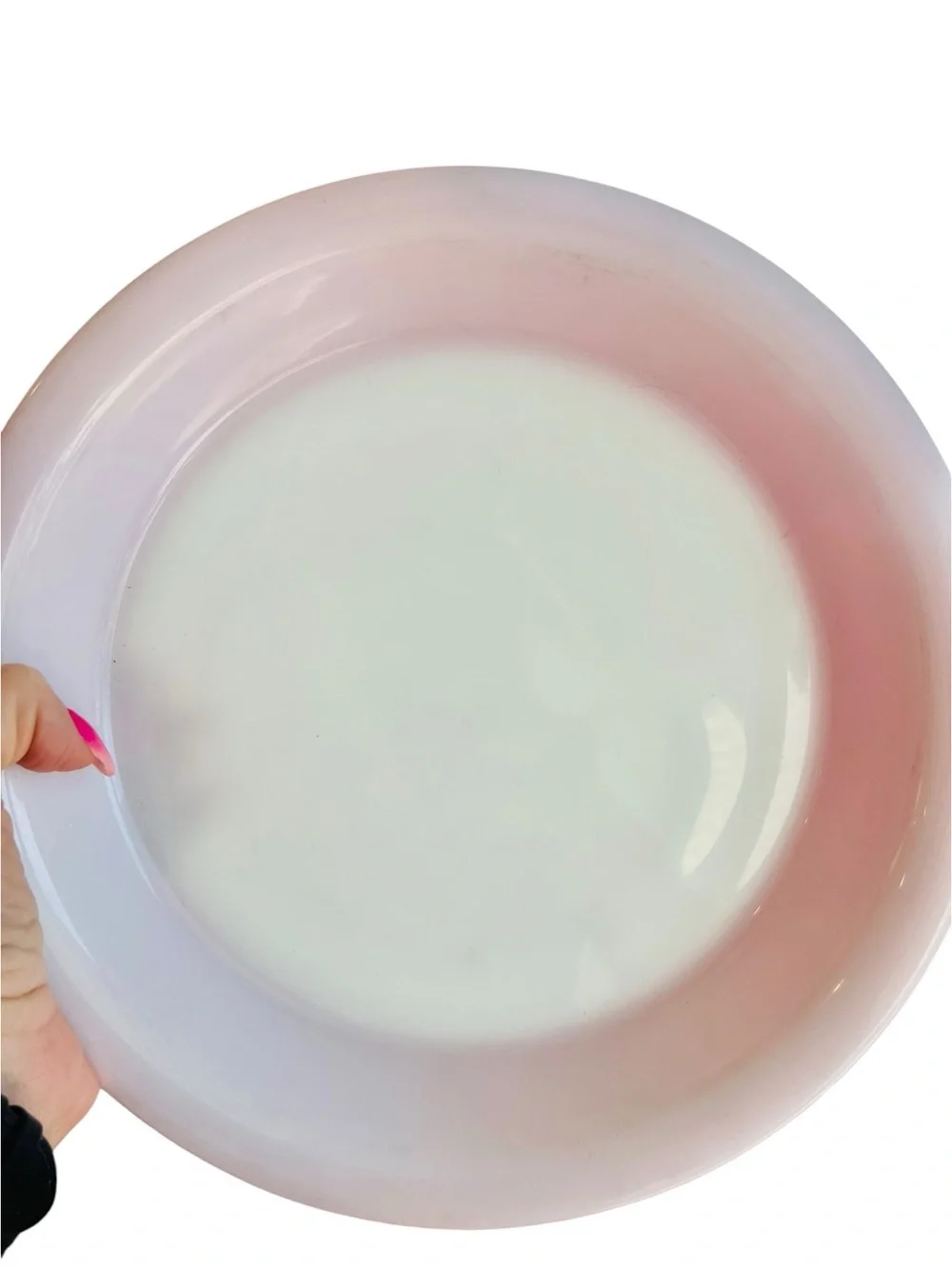 Vintage Pyrex 209 Flamingo Pink Milk Glass Pie Plate 9.5” Pie Dish USA 1950s